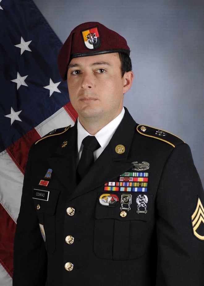 The Department of Defense on Saturday identified the American service member killed during a June 8 mission in Somalia against terror group Al-Shabaab as 26-year-old Staff Sgt. Alexander W. Conrad of Chandler, Arizona